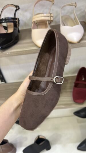 Ballerina Eva Marron Suede S.