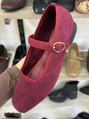 Ballerina Ela Vino Suede
