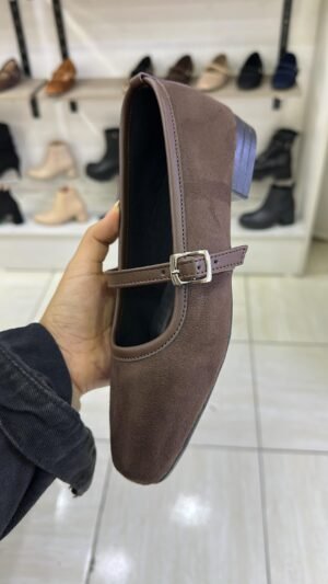 Ballerina Eva Marron Suede