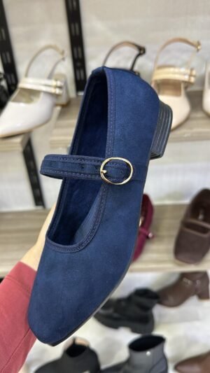 Ballerina Ela Azul Suede