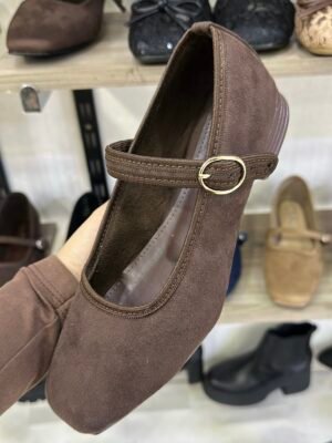 Ballerina Ela Marrón Suede