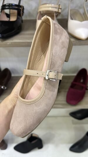 Ballerina Eva Beige Suede