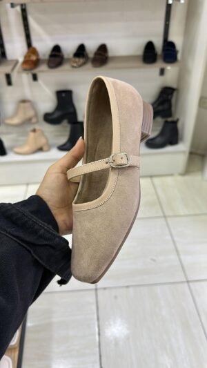 Ballerina Eva Beige Suede S.
