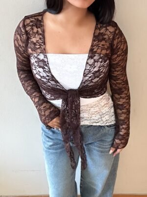 Capa Encaje Marrón