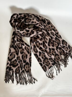 Pashmina Animal Print Marrón