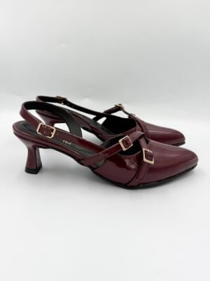 Estiletos Morgan Borgoña Charol