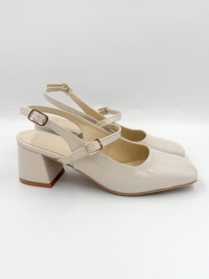 Estiletos Jolie Hueso Charol