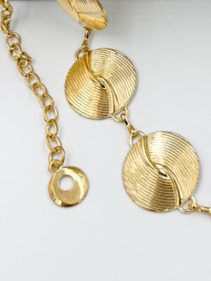 Correa de Cadenas Dorado Yin Yang