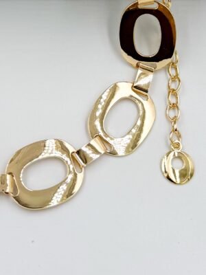 Correa de Cadenas Dorado Chunky