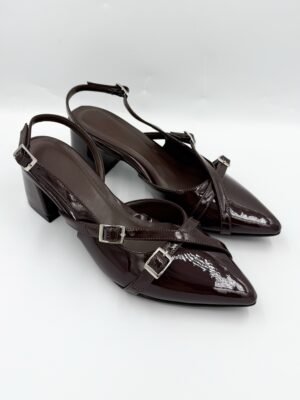 Estiletos Ruby Marrón Charol