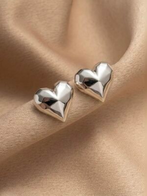 Arete Chunky Amore Plateado