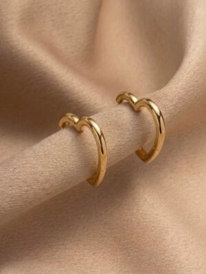 Aretes Argollas Corazón