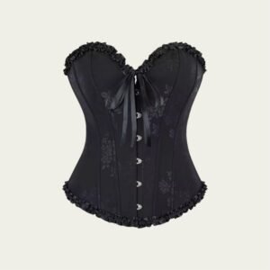 Corset Victoriano Negro Broche
