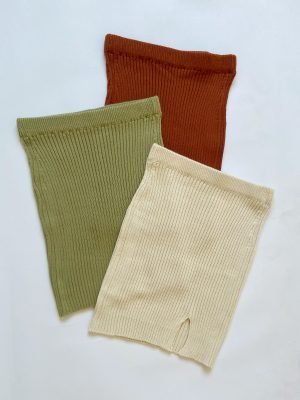 Falda Tejida Luna - Beige claro