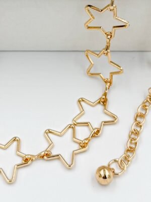 Correa de Cadenas Dorado Estrella