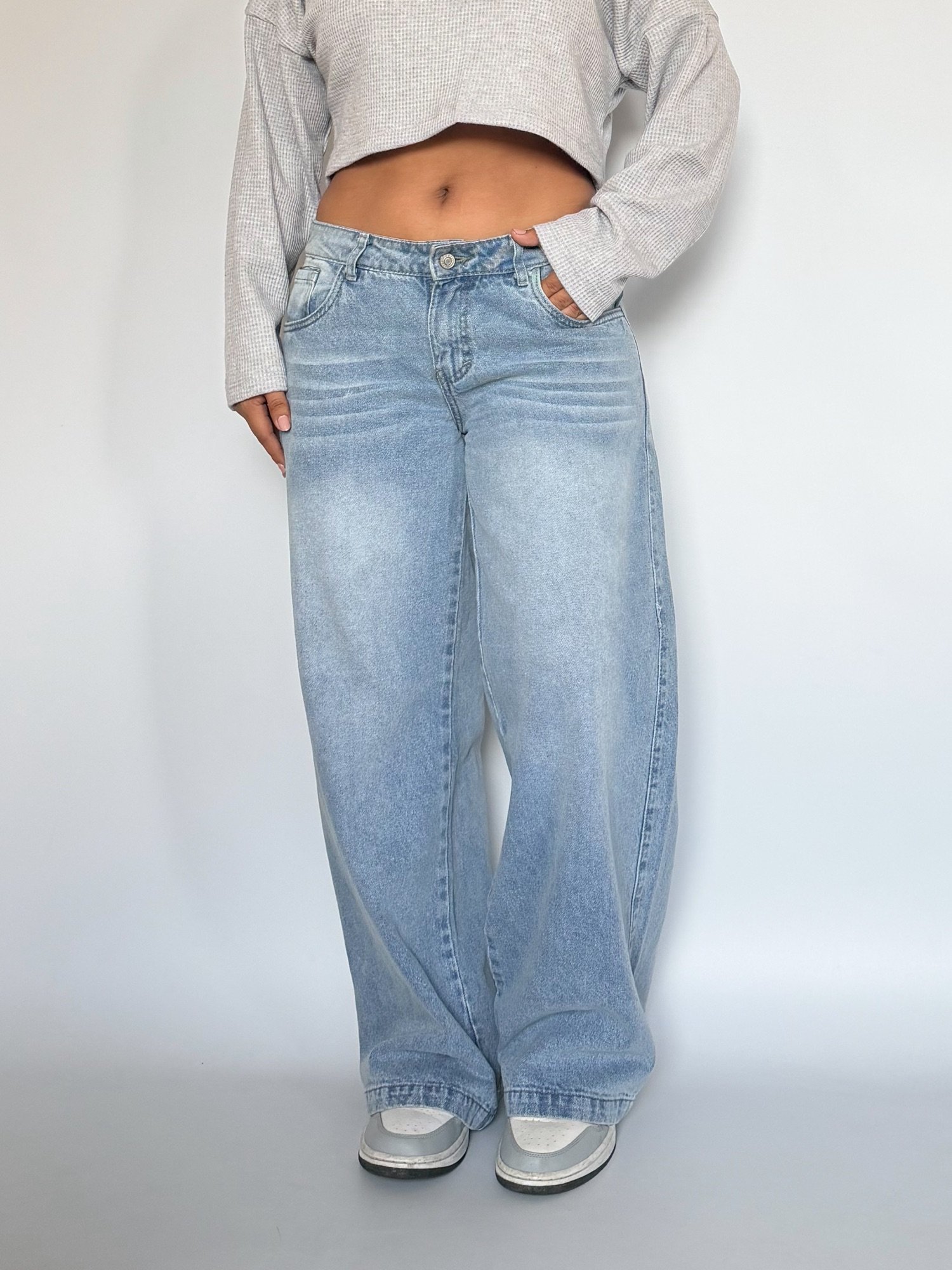 Wide Leg Jeans Celeste