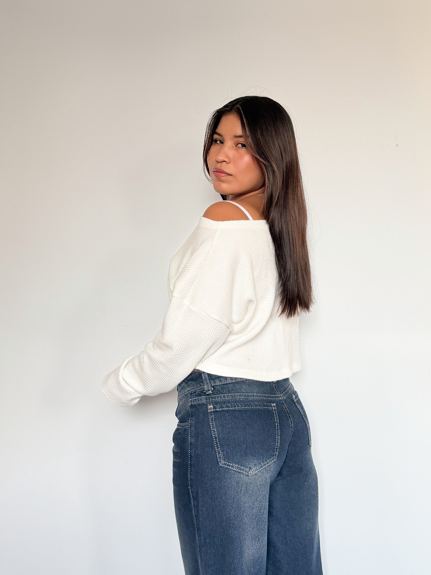 Chompa Crop Wafer Perla