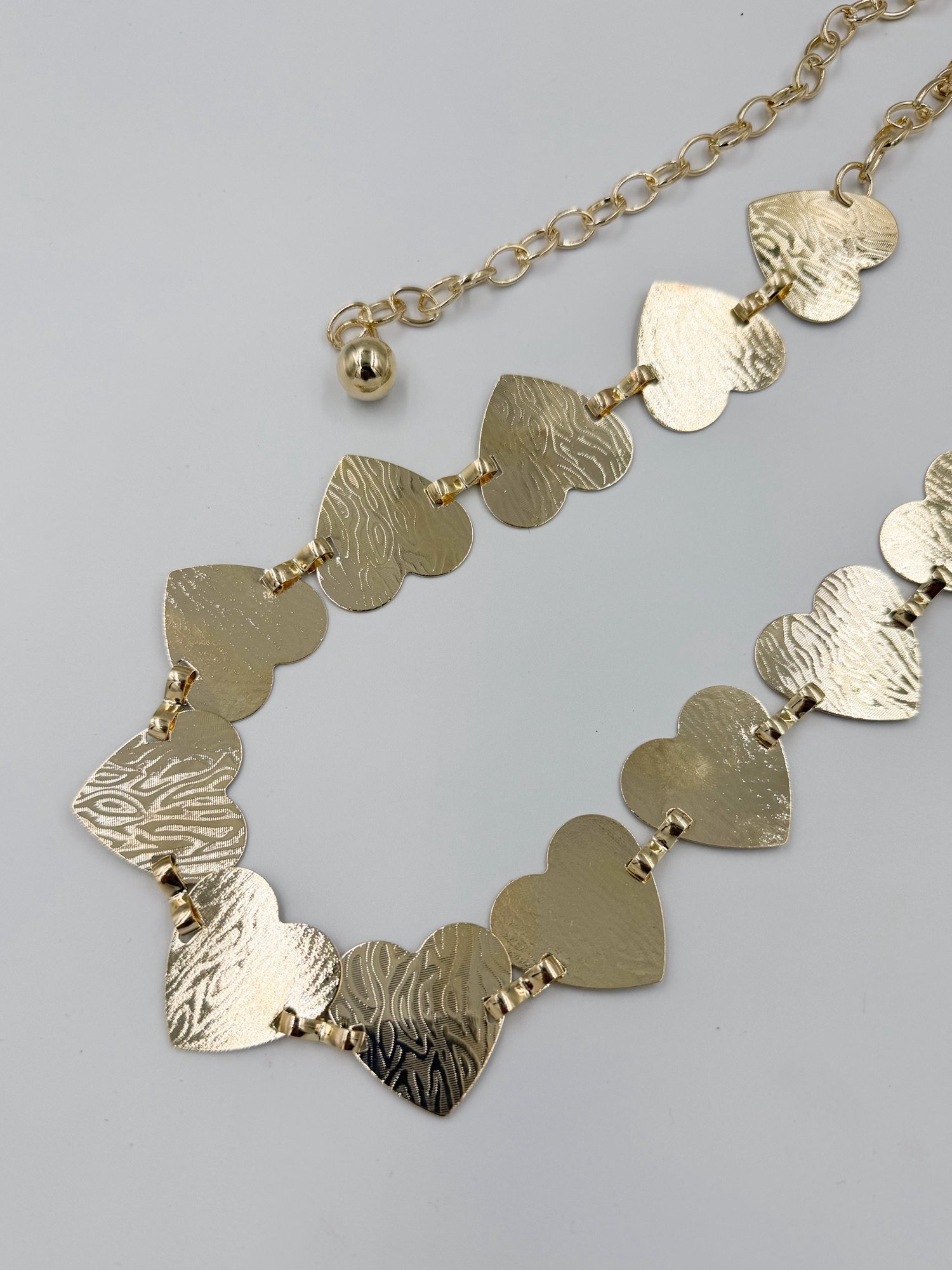 Correa de Cadenas Corazón R. Dorado