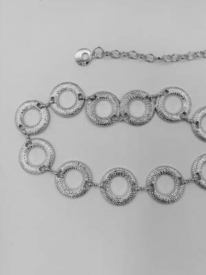 Correa de Cadenas Circular P. Plateado