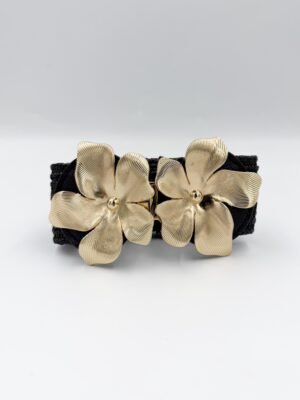 Correa Mimbre Fleur Negro