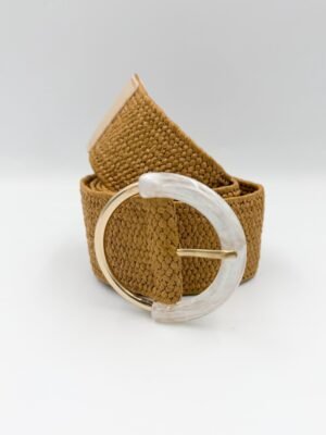 Correa Mimbre Lola Beige Oscuro