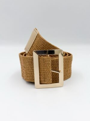 Correa Mimbre Rosana Beige Oscuro