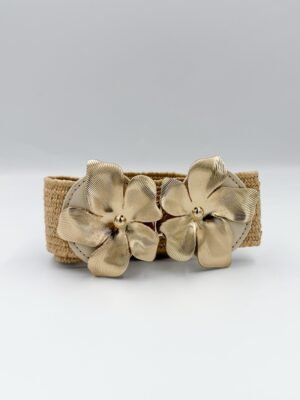 Correa Mimbre Fleur Beige Claro
