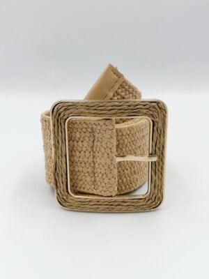 CORREA MIMBRE TITANIA BEIGE CLARO