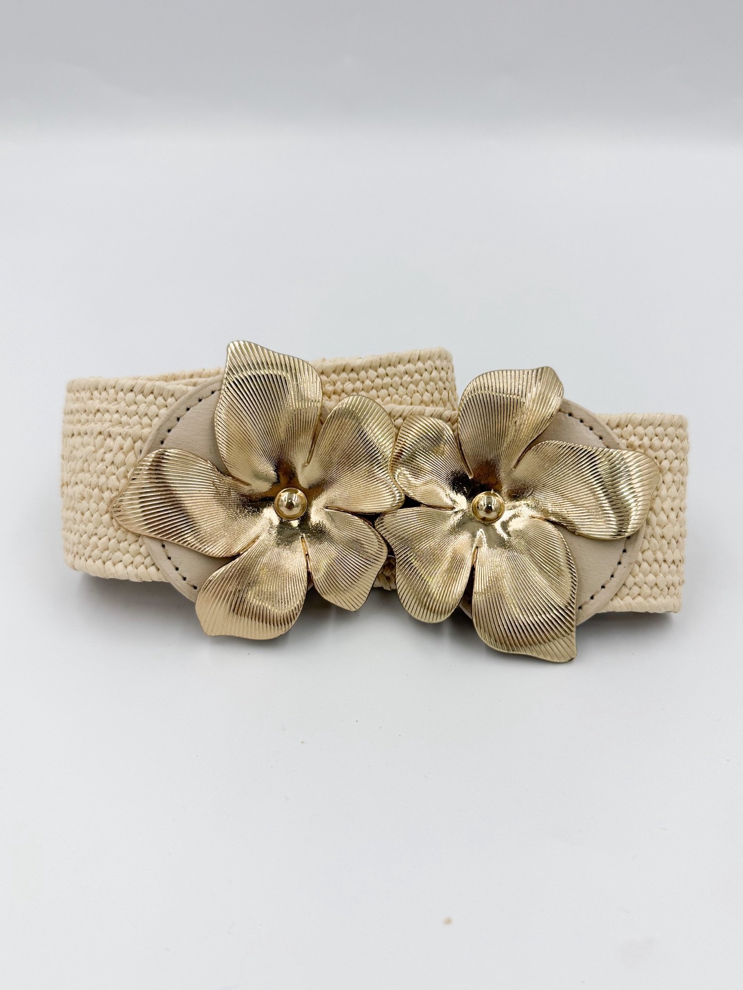 Correa Mimbre Fleur Hueso