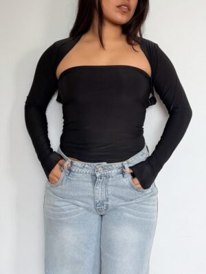 Manguitas Elena Negro